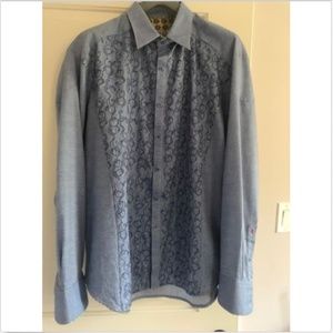 NWOT ROBERT GRAHAM Jacquard Abstract Print SZ 2XL